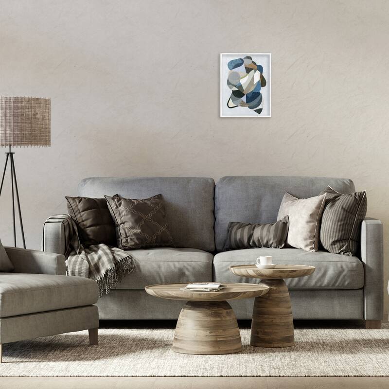 Stupell Fluid Movement Geometrics Framed Giclee Art Design By Coco Good