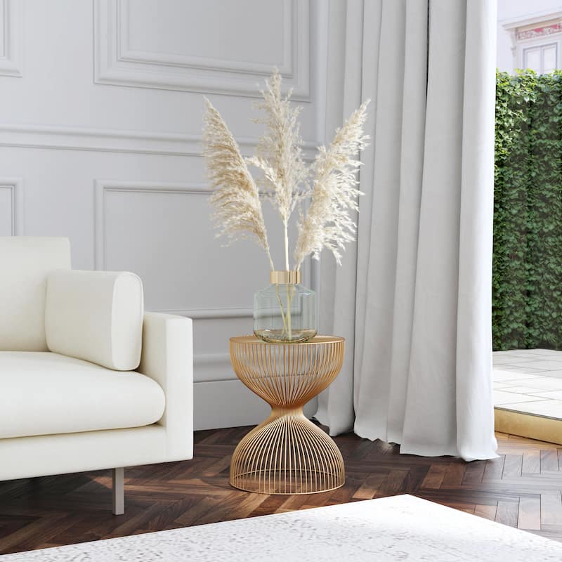 Nicholas Metal Side Table - Gold