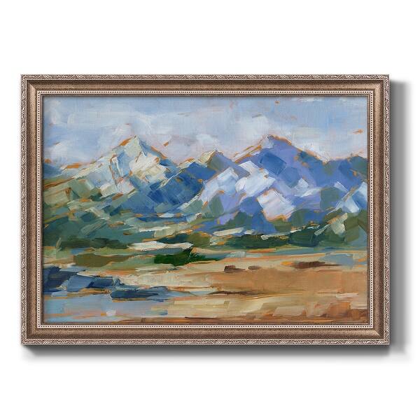 slide 2 of 9, Blue Mountain Peaks II Premium Framed Canvas- Ready to Hang 16X20 - Pewter