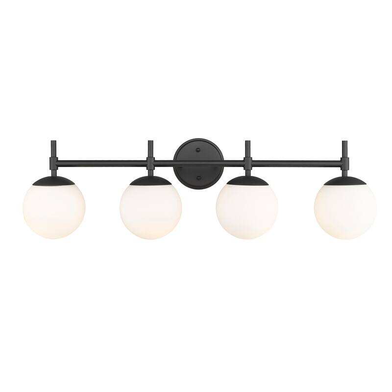 929 Lighting 4 Light Bathroom Vanity Fixture with Opal Glass Shades