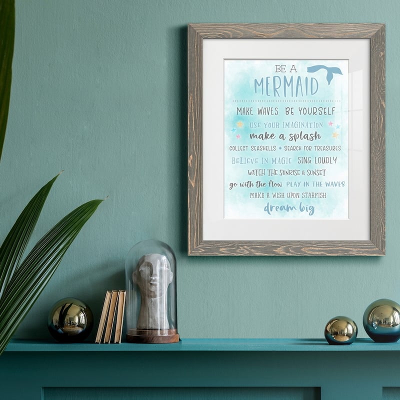 Be a Mermaid-Premium Framed Print - Ready to Hang