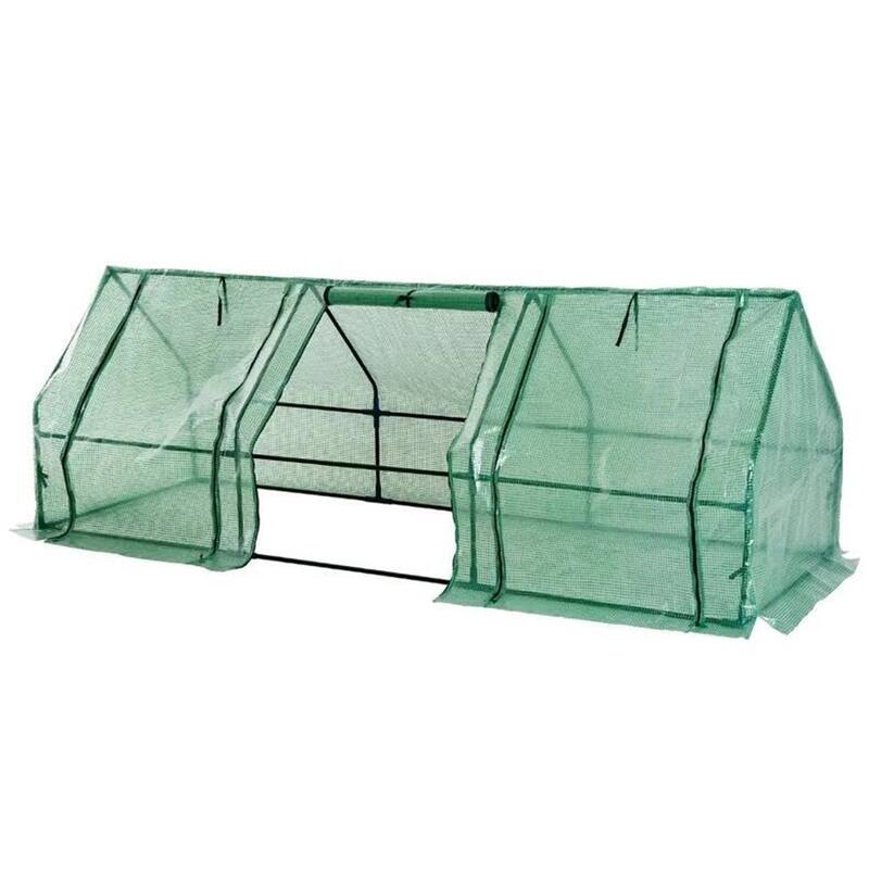 Portable Tunnel Outdoor Garden Mini Greenhouse With Zipper Doors - Grow Tent