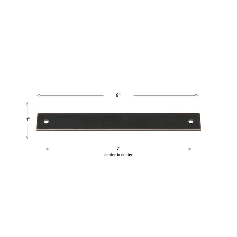 GlideRite 8 in. Squared Backplate 7 in. Center to Center, 8342-178