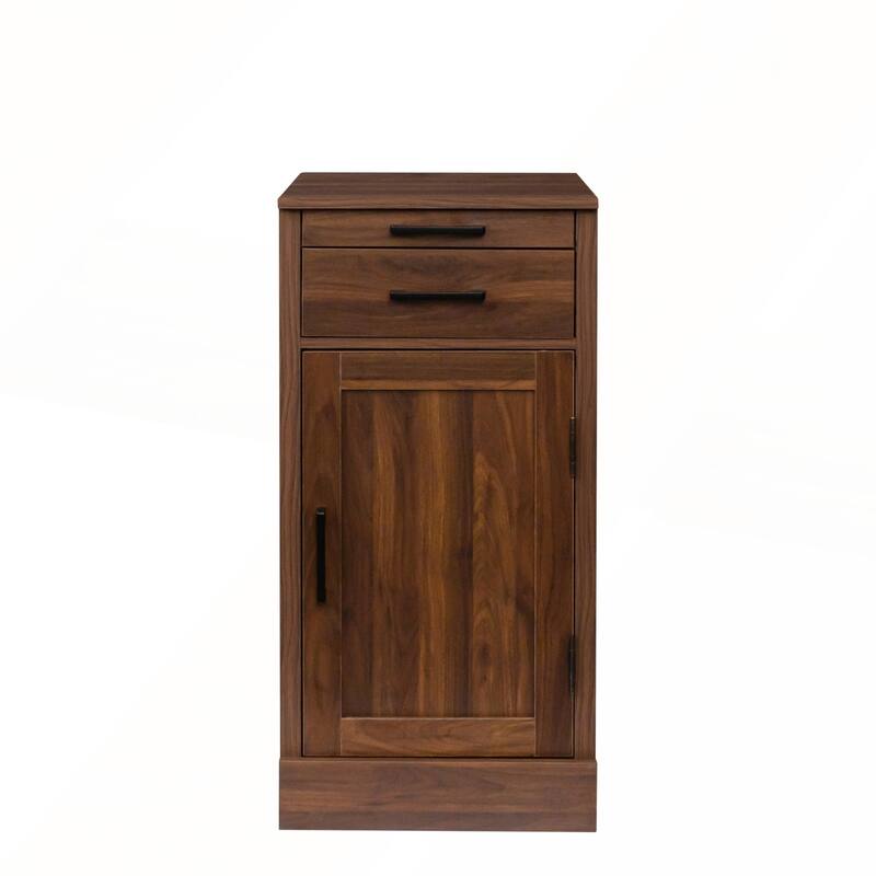 Modular Wine Bar and Buffet Cabinet with Hutch for Dining and Living Rooms