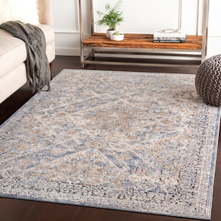 Klimentina Grey Traditional Area Rug - 5'3" x 7'3"
