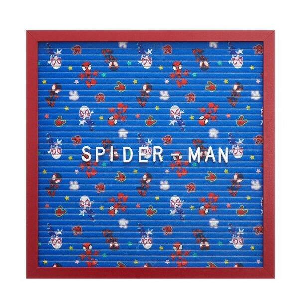 slide 2 of 4, Marvel Spidey and His Amazing Friends Letter Board Sign Custom Message Display Board Decor
