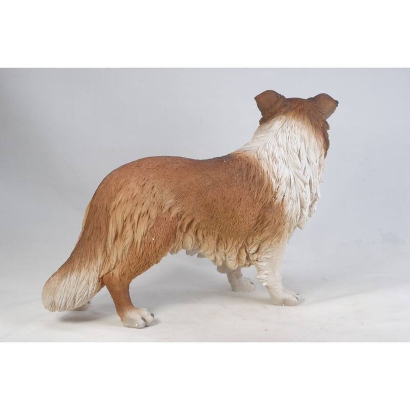 31.25" Collie Dog Outdoor Garden Statue