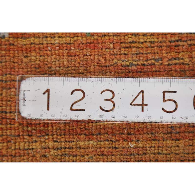 Hand Knotted Oriental 100% Wool Carpet Tribal Tribal Oranges & Rust Gabbeh Area Rug - 7' 8'' X 4' 11''