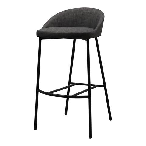 Aurelle Home Cali Iron Frame Upholstered Barstool