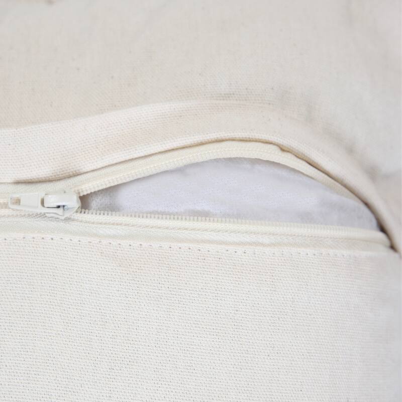 Handwoven Textured Geometric Square Throw Pillow - 18" - Gray and White