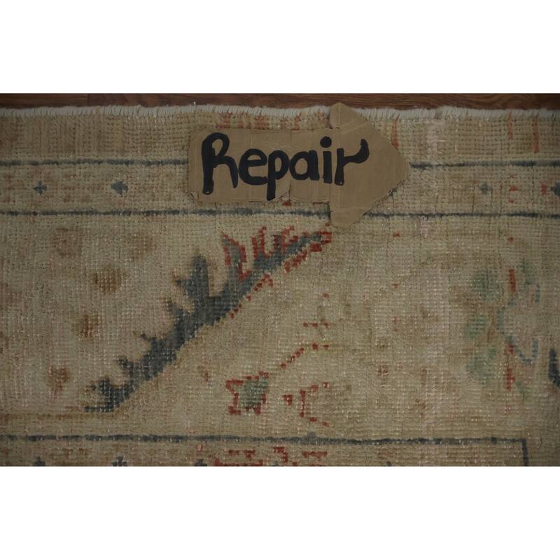 Hand Knotted Oriental 100% Wool Carpet Traditional Floral Brown Ziegler Area Rug - 9' 9'' X 6' 4''