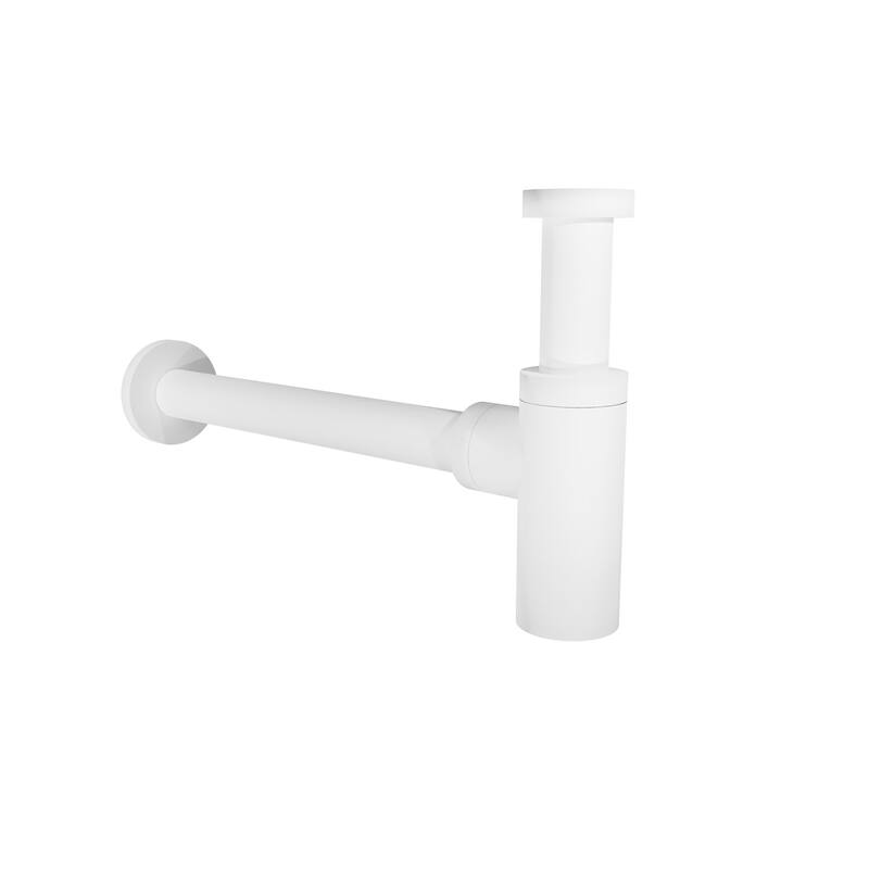 WS Bath Collections WSBC Decorative P-Trap - Matte White
