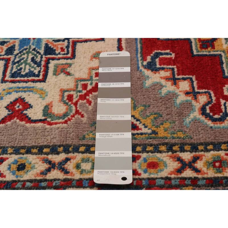 ECARPETGALLERY Hand-knotted Uzbek Ghazni Taupe Wool Rug - 3'3 x 4'9