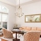 preview thumbnail 9 of 15, Mid-century Modern Gold French Country Candle Unique Chandelier Vintage Dining Room Pendant Lighting