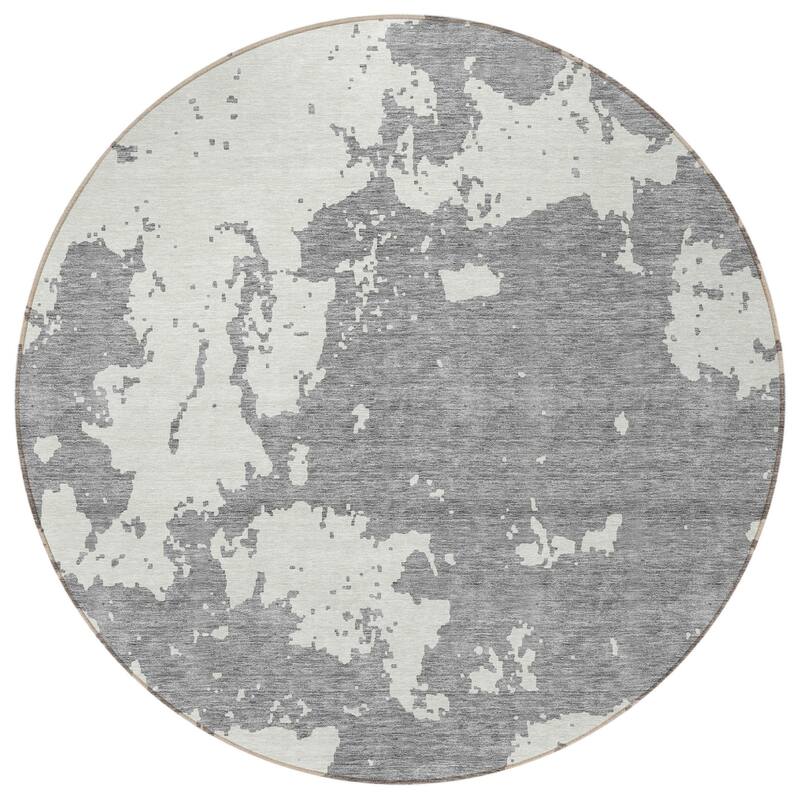 HomeRoots Abstract Transitional Rectangle Outdoor Rug
