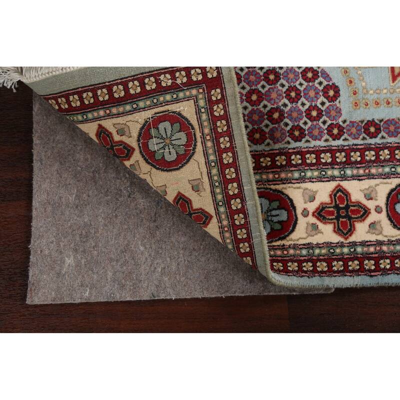 Vegetable Dye Geometric Aubusson Oriental Wool Area Rug Hand-knotted - 4'7" x 7'1"