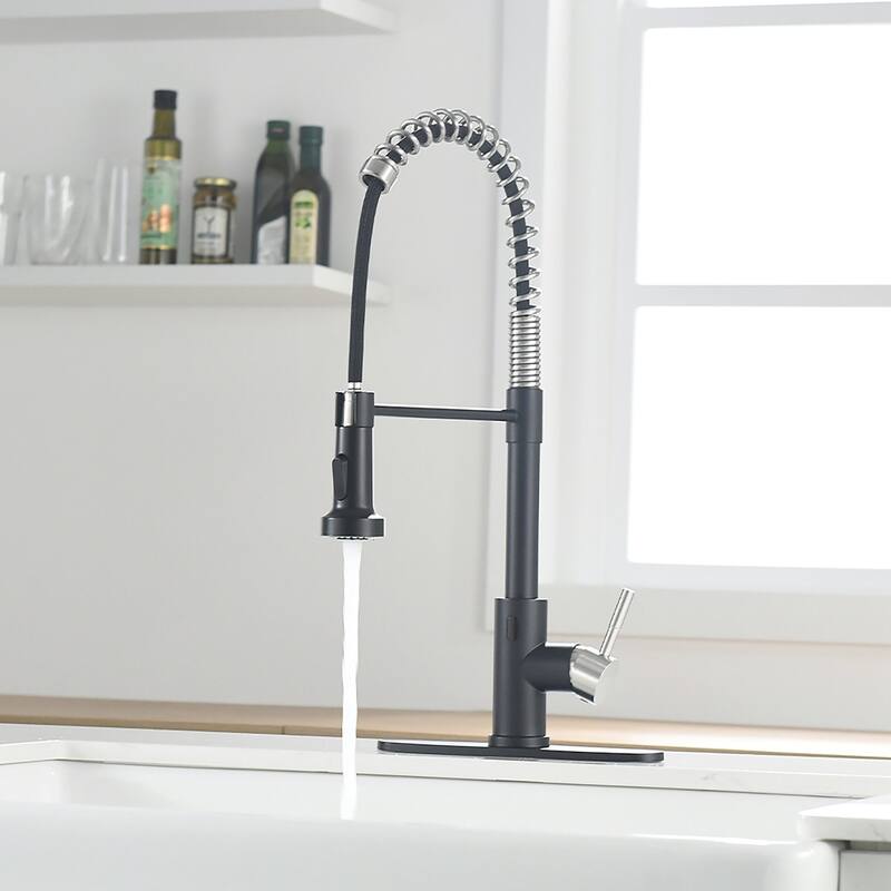 Touchless Stainless Steel 2-Function Pull-out Kitchen Sink Faucet