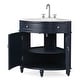 preview thumbnail 3 of 4, 24" Benton Collection Triadsville Dark Blue Corner Bathroom Vanity