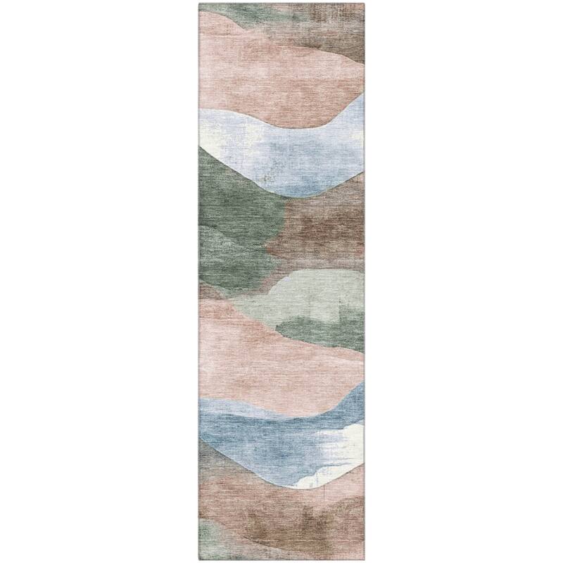 Premium Washable Super Soft Modern Waves Mayfield Rug
