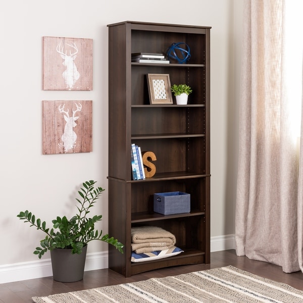 Prepac tall deals 6 shelf bookcase