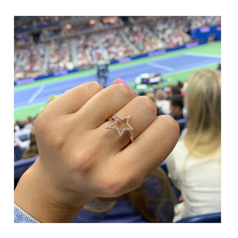 Joelle Collection Diamond Star Ring 14K Gold 1/6 ct. TDW