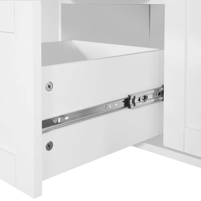 Rolling Kitchen Island with Rubber Wood Top, Drawers, Shelves, Internal Storage, Wheels, Spice & Towel Racks