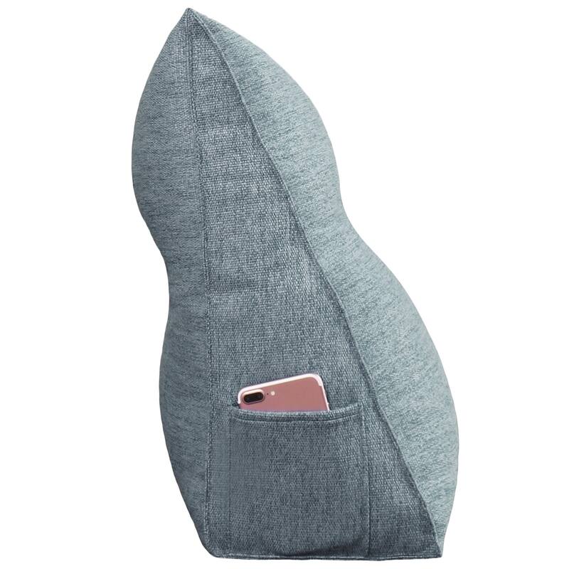 WOWMAX Bed Rest Reading Wedge Headboard Backrest Tufted Pillow