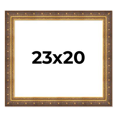 23x20 Frame Vintage Gold Solid Wood Picture Frame | 2.5 Inch Moulding