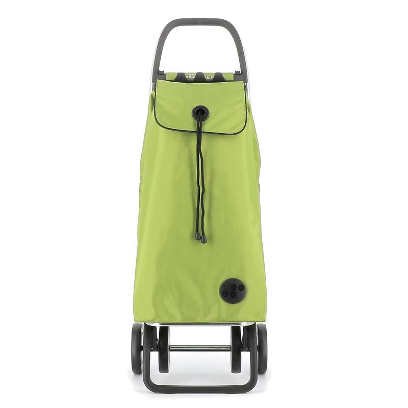 Rolser I-Max MF 4 Wheel Foldable Shopping Trolley - 15.35 in. W x 41.34 in. H x 12.6 in. D - Lime