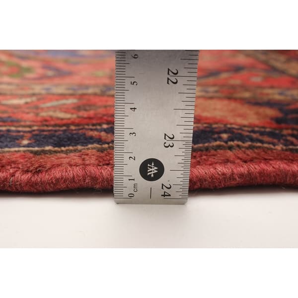 ECARPETGALLERY Hand-knotted Andelz Red Wool Rug - 3'7 x 13'0