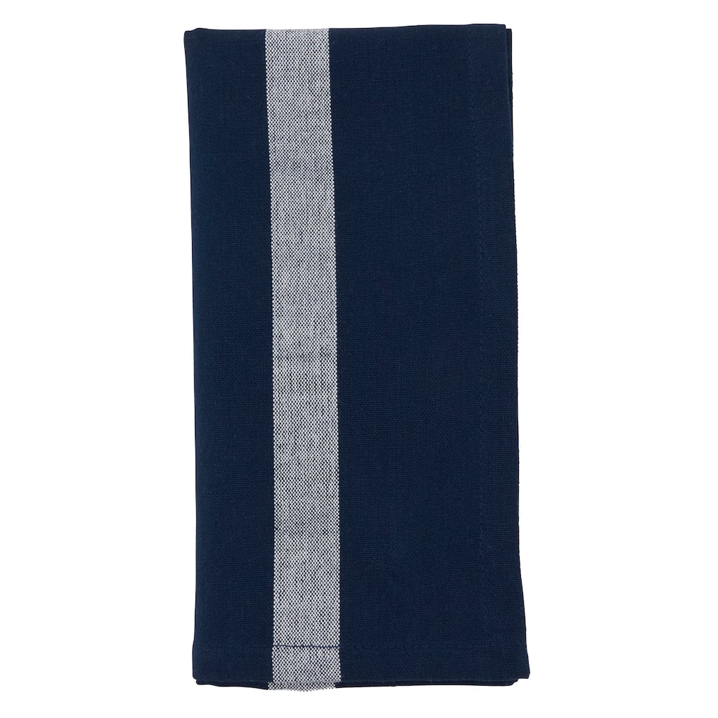 Table Napkins With Banded Design (Set of 4)