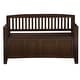 preview thumbnail 7 of 22, Linon Migdalia Flip Top Slat Back Storage Entryway Bench