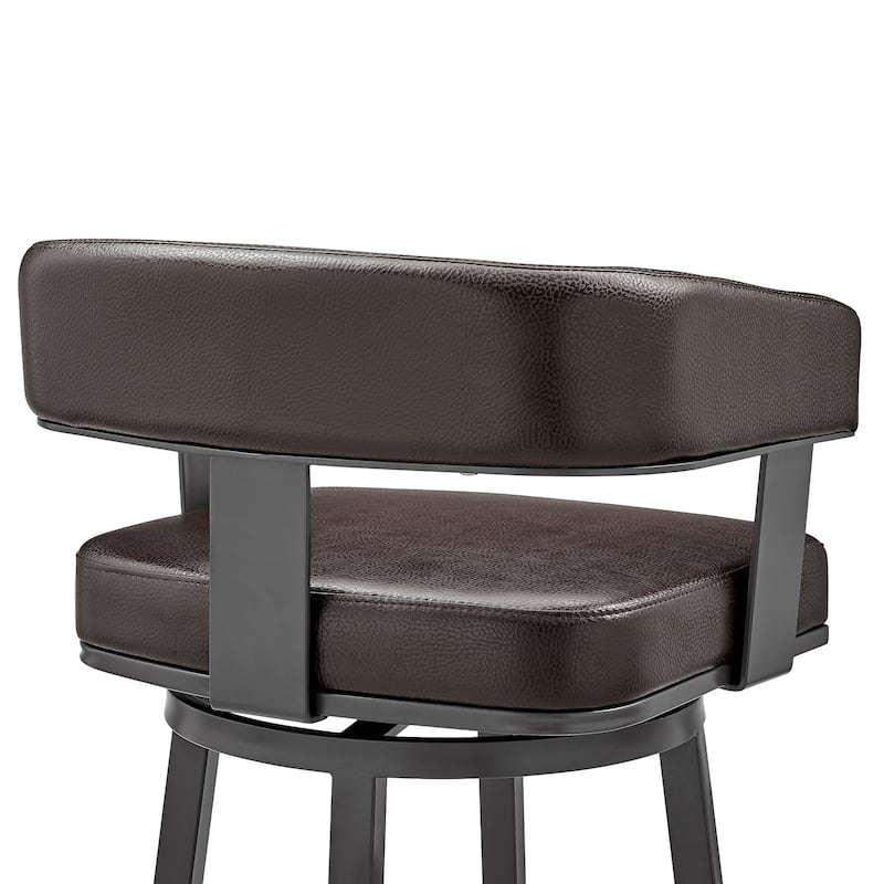 Cohen Modern Swivel Bar Stool, Upholstered Counter Chair with Metal Frame