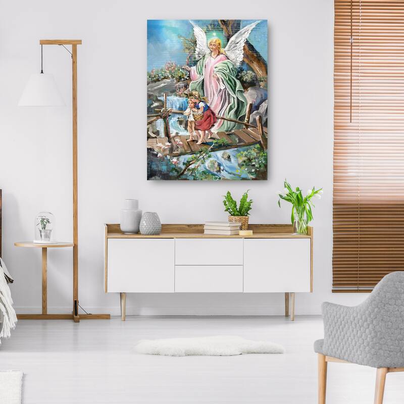 The Guardian Angel By Studio Arts Canvas Art Print