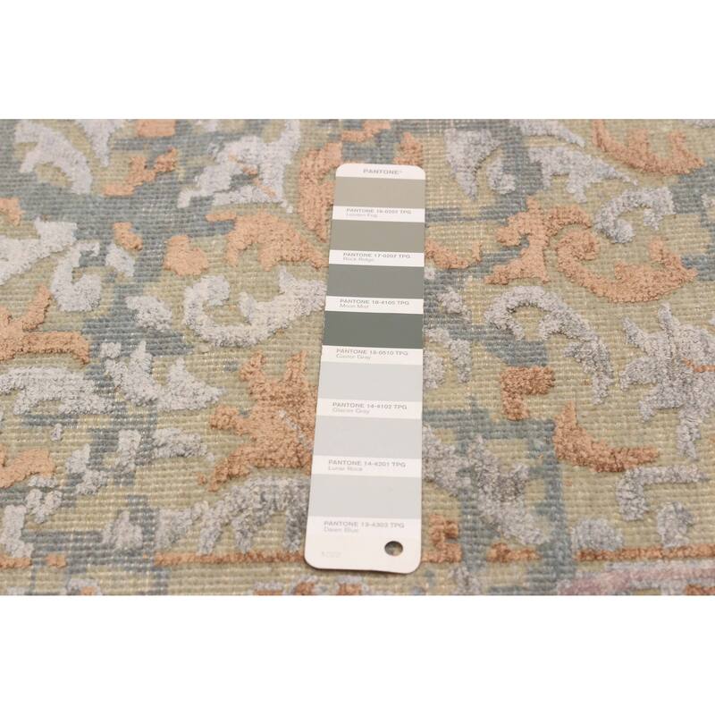 ECARPETGALLERY Hand-knotted Heritage Grey Silk, Wool Rug - 8'0 x 9'9