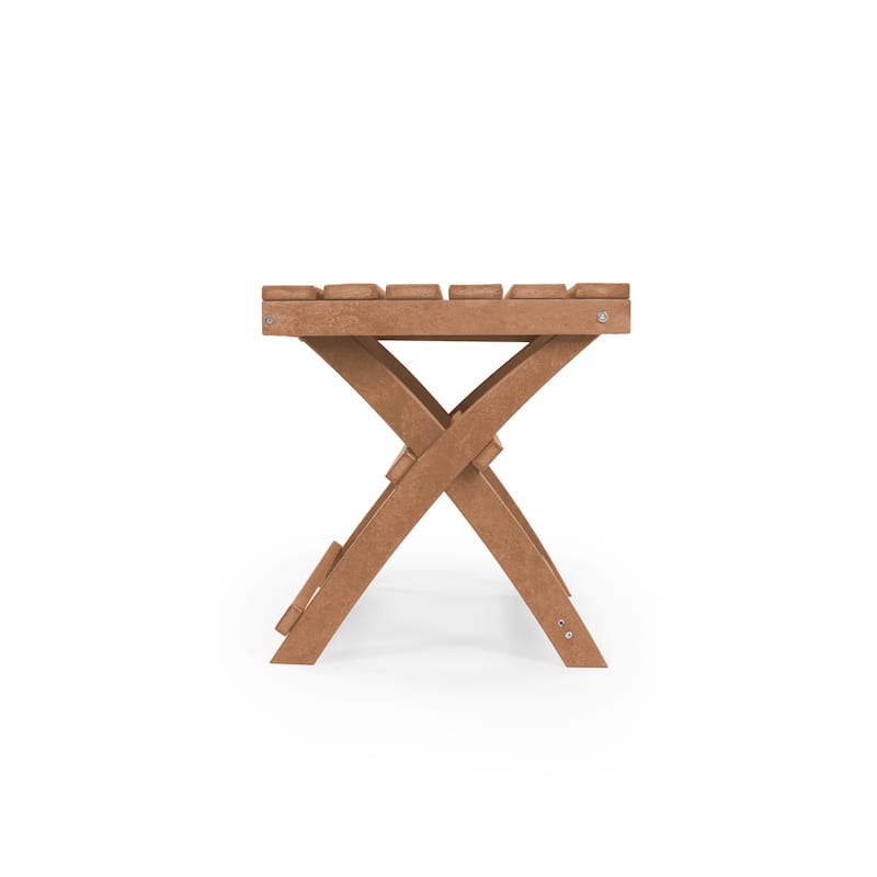 Santorini Fully Assembled All-Weather Recycled HDPE Outdoor Folding Side Table