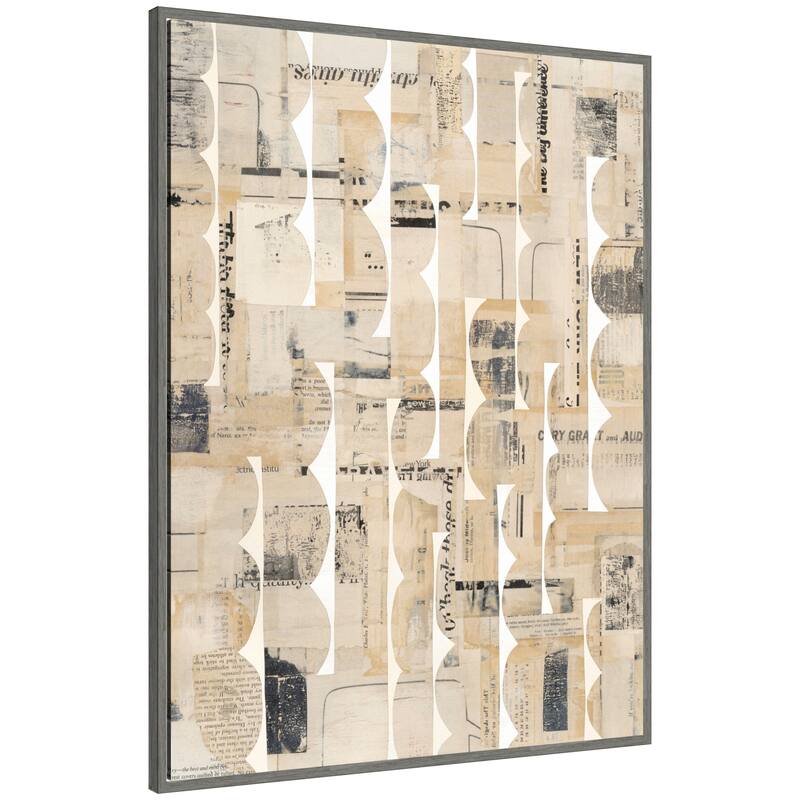 Kate and Laurel Revolved Half Moon FC by Felicia Dadak Framed Canvas Wall Art Print