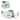 Costway 3 Piece Kids Wooden Table and Chair Set with  Blackboard for