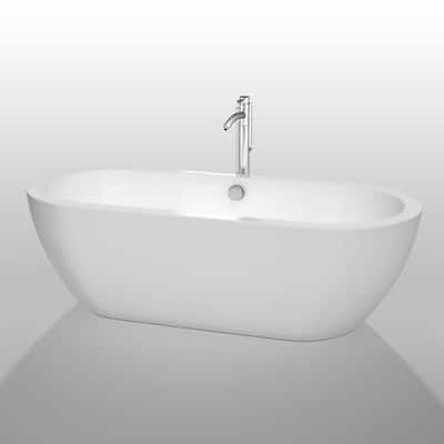 Wyndham Collection Soho 72" Free Standing Acrylic Soaking Tub with