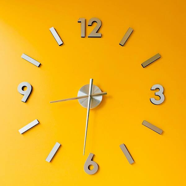 1Set 3D Wall Clock Hands Movement 6mm Shaft for 3mm Dial Thickness Silver Bed Bath & Beyond