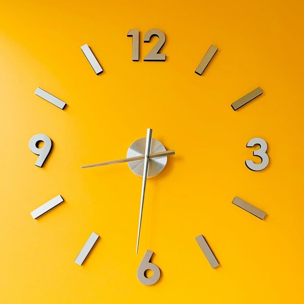 2Set 3D Wall Clock Hands Movement 6mm Shaft for 3mm Dial Thickness