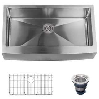 Miseno Farmhouse 36" Single Basin Stainless Steel Kitchen Sink with