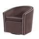 preview thumbnail 7 of 22, Kenton Barrel Style Swivel Chair by Greyson Living