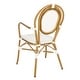 preview thumbnail 5 of 13, SAFAVIEH Outdoor Living Rosen Stacking Indoor/Outdoor Arm Chair (Set of 2) - 20" W x 23.5" D x 35" H