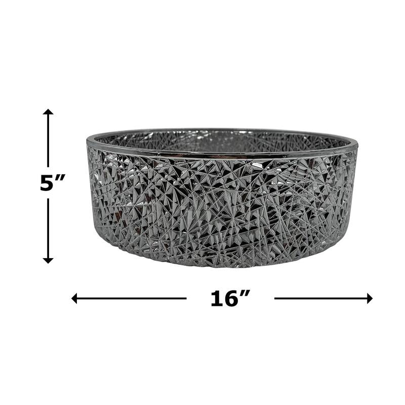 Stadium 16" & 14" Round Basin Glass Bathroom Vessel Sink