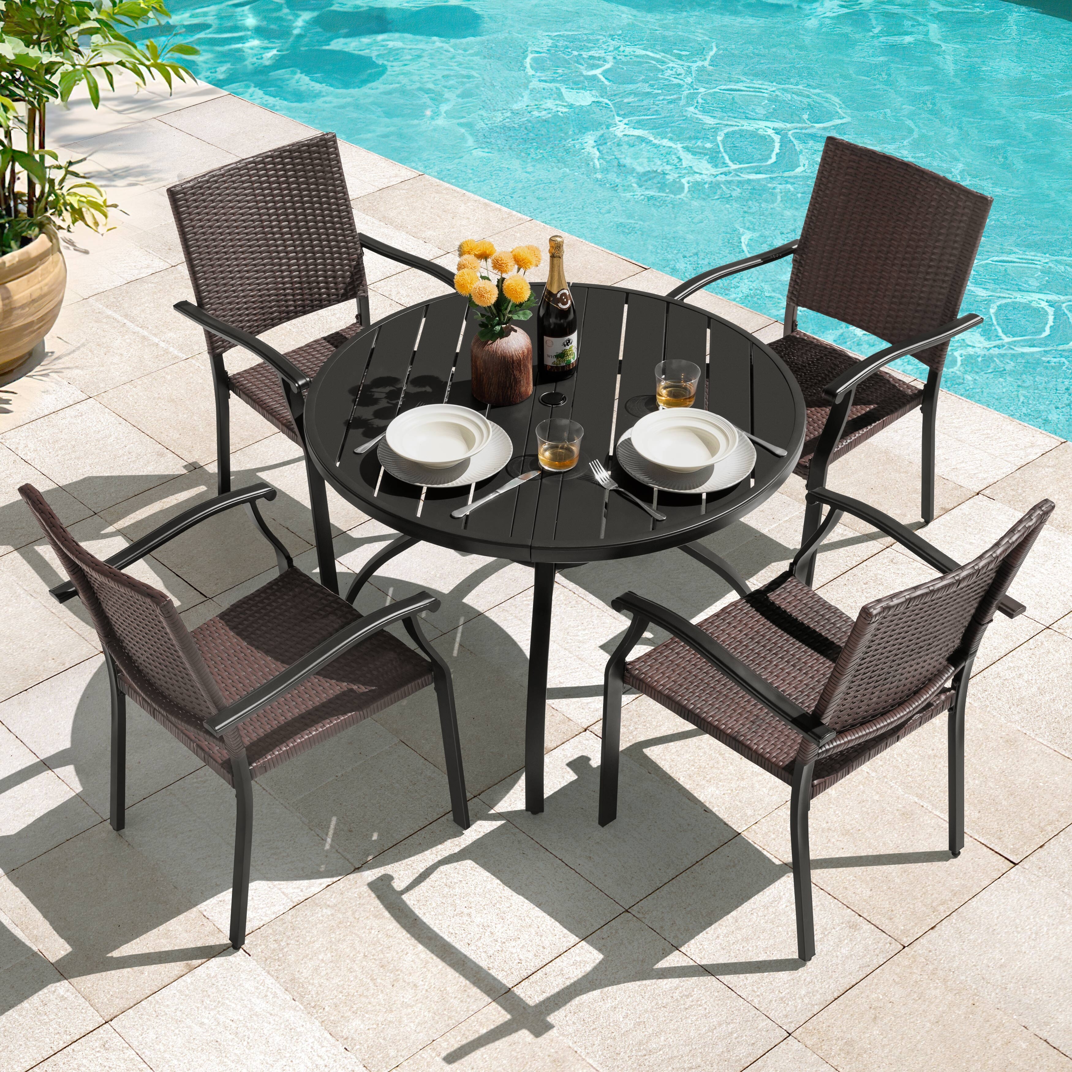 casual cushion corp tilting patio umbrella SAFAVIEH Outdoor - Valance 9-Foot Crank - Baby Blue & White Canopy - Brown Aluminum Pole - Decorative Petal Valance Trim 🚲✨ Ready, Set, RIDE allowing for superior performance Color:Cascade Blue/Coal Grey Heather Camp Essentials