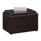 preview thumbnail 23 of 48, Convenience Concepts Designs4Comfort Accent Storage Ottoman with Reversible Tray