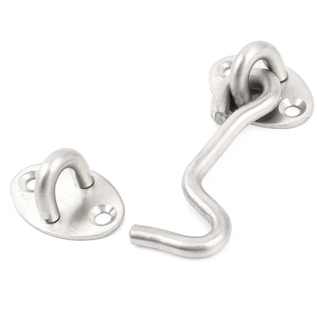 Stainless Steel Cabinet Door Window Stay Catch Eye Cabin Hook 75mm