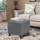 preview thumbnail 17 of 53, Adeco Simple British Style Passionate Cube Ottoman Footstool