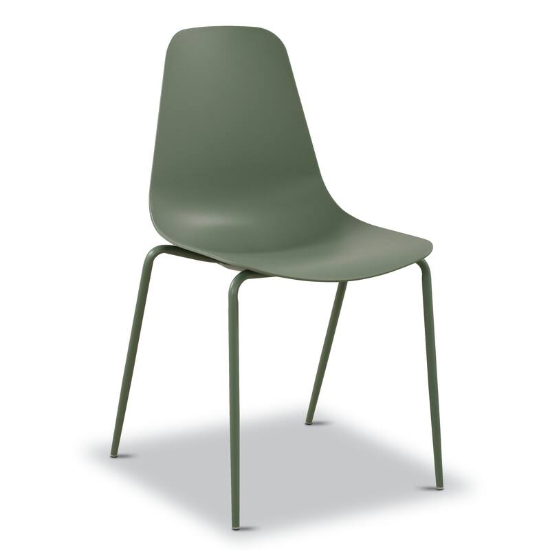 Poly & Bark Isla Stackable Dining Chair (Set of 4)